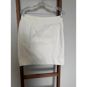 White House Black Market Cream Pencil Skirt \ Size 8